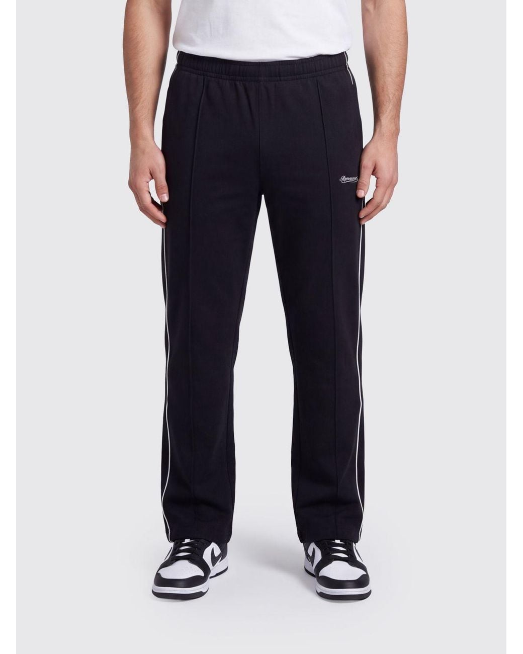 Represent Blue Straight-Leg Technical Stretch Jogging Trousers With Contrast Embroidered Logo for men