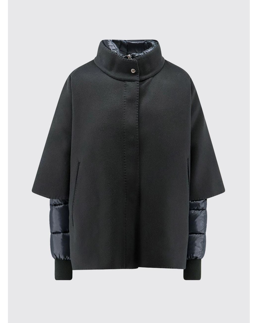 Moorer Gray Single-Breasted Short Coat