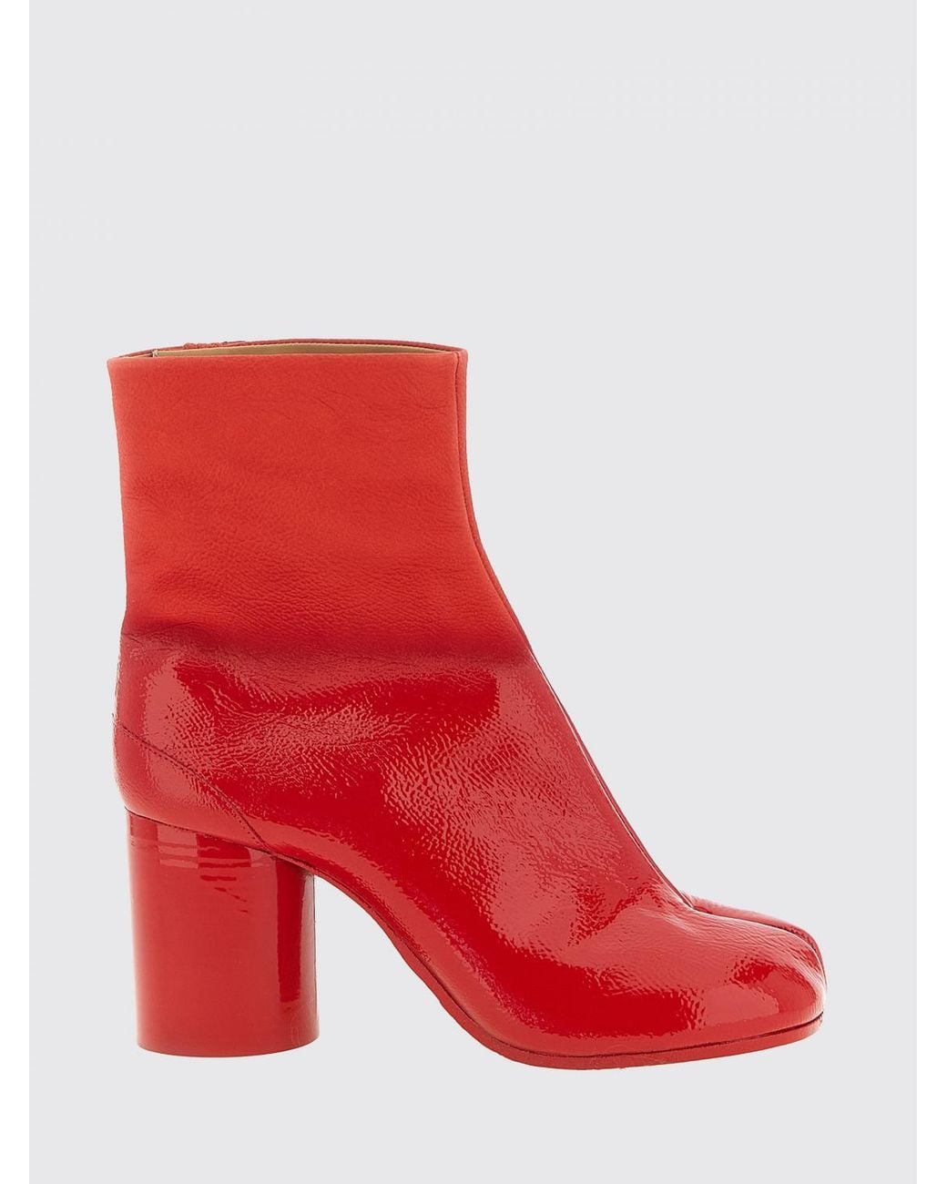 Maison Margiela Red Tabi Ankle Boots