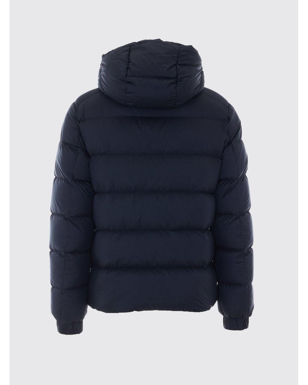 Add Blue Quilted Down Jacket for men