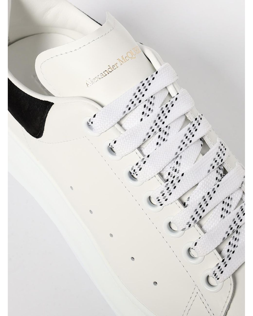 McQueen Natural Oversize Leather Sneakers