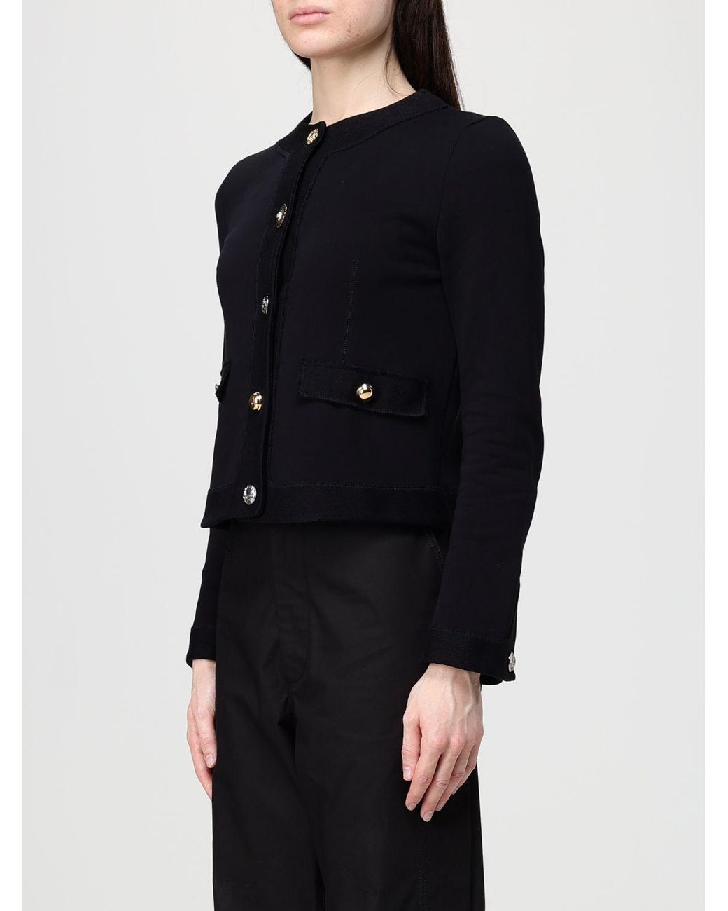 Moschino Couture Black Cotton Cardigan