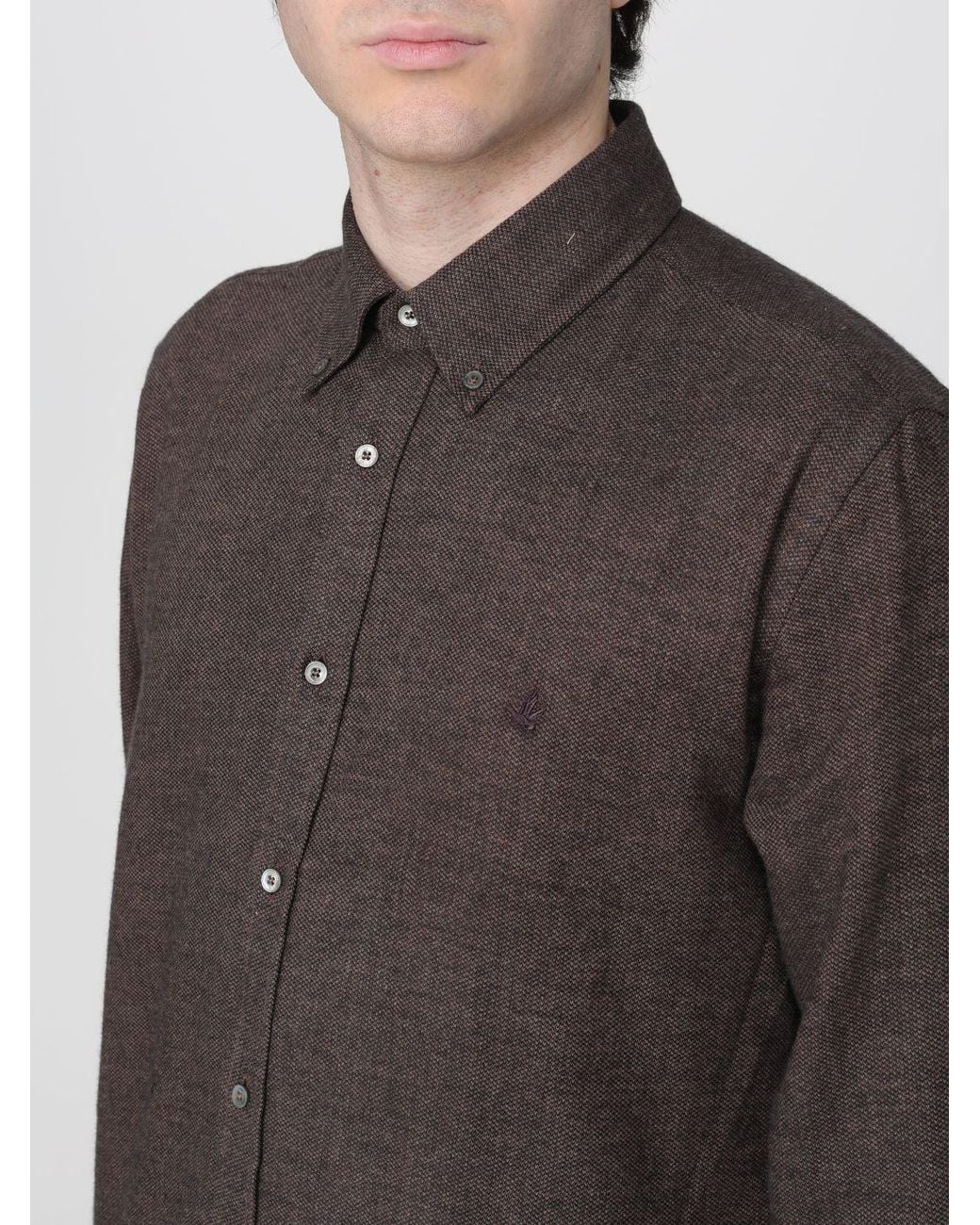Brooksfield Brown Shirt for men