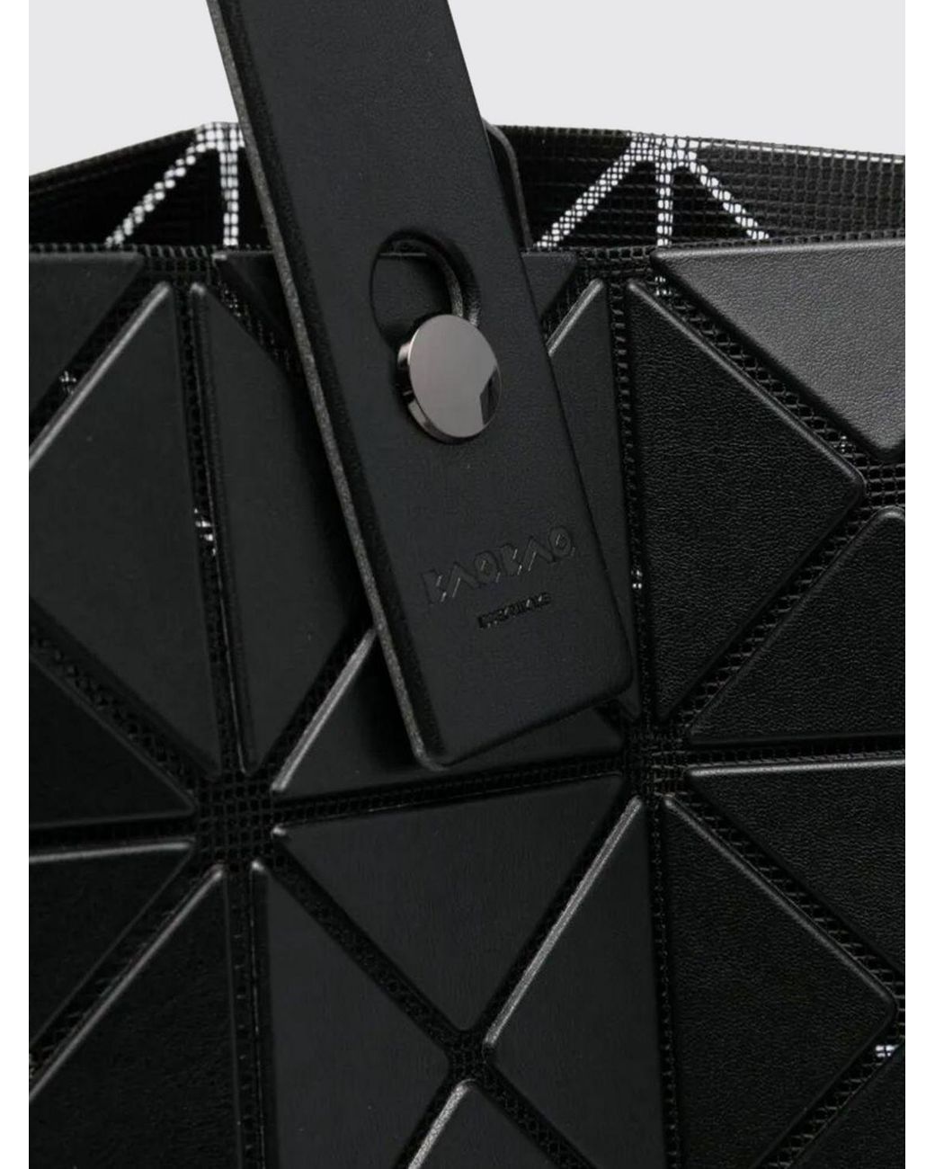 Issey Miyake Black Pvc And Polyester Bag