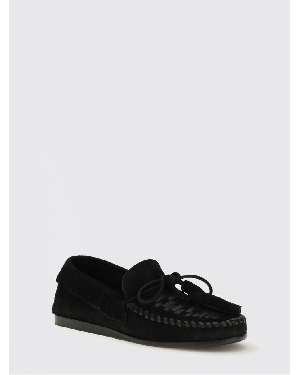 Isabel Marant White Fitza Suede Loafers With Fringes