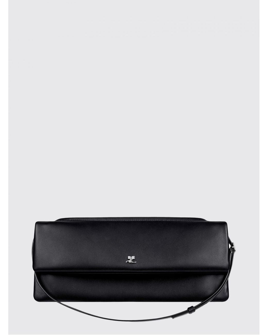 Courreges Black CourrÈ Ges Cuff Leather Bag