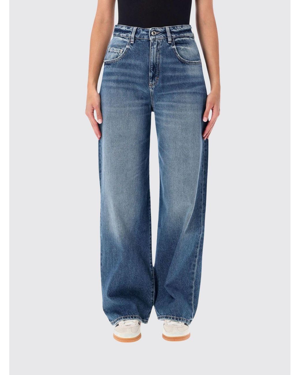 ICON DENIM Blue Poppy High-Waisted Wide Leg Jeans