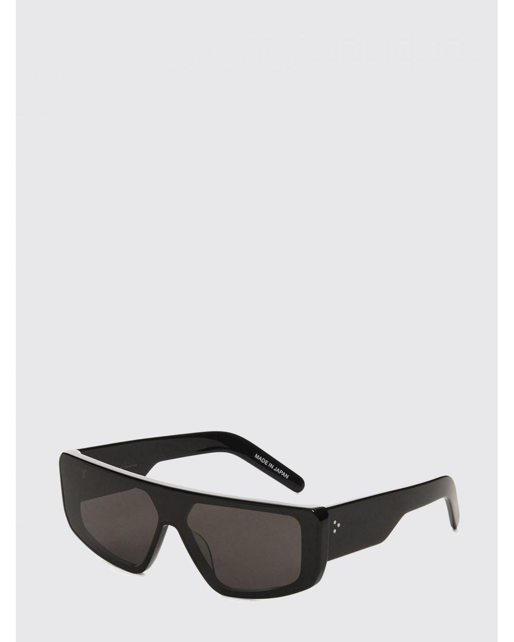 Rick Owens Gray Aviator Acetate Sunglasses With Dark Lenses