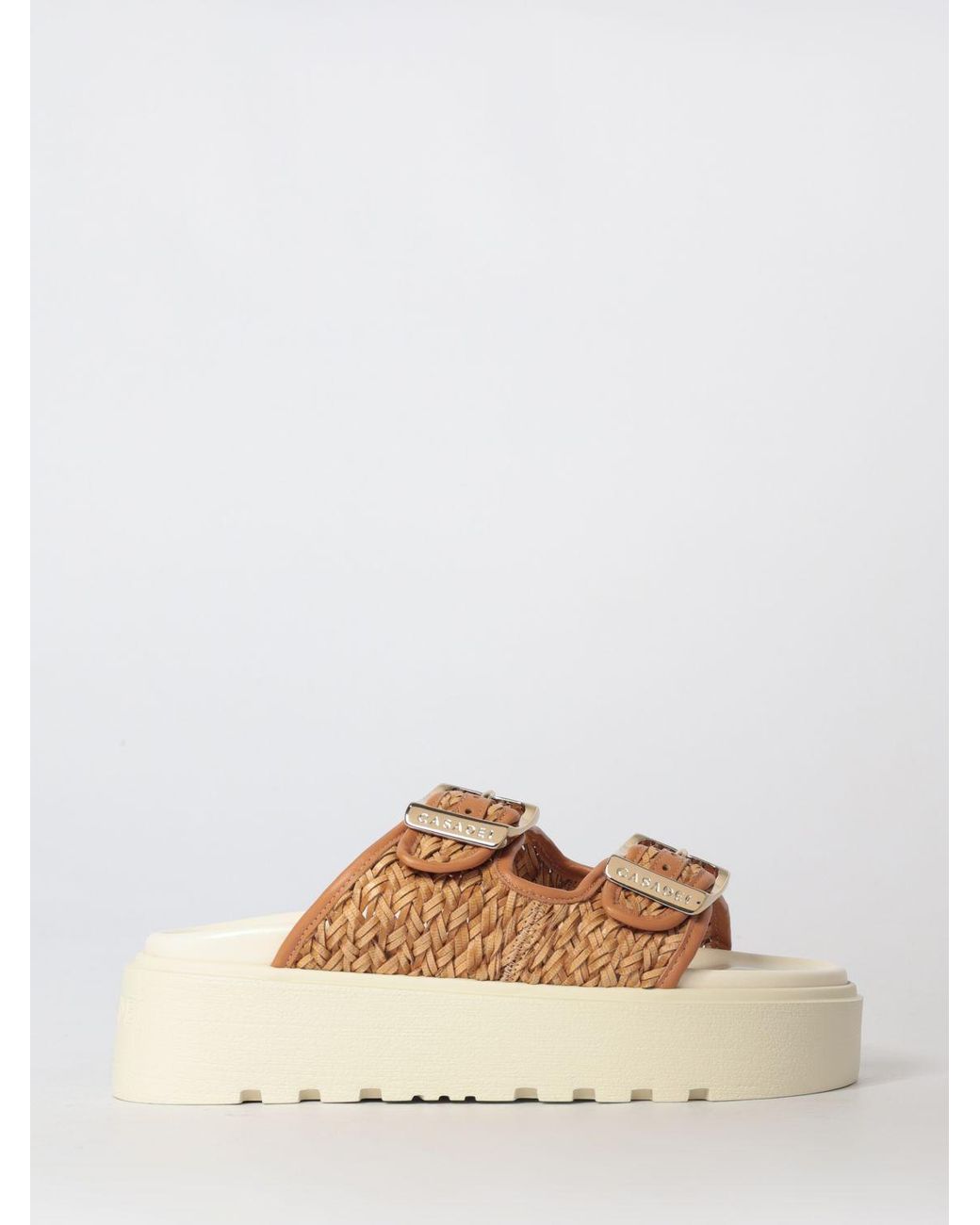 Casadei Natural Heeled Sandal