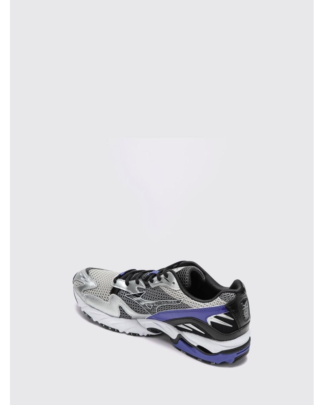 Mizuno White Wave Rider 10 Mesh Trainers With Laminated Inserts And Logo for men