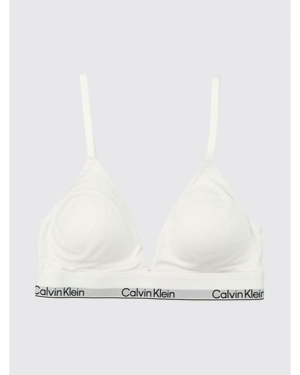 Calvin Klein Natural Cotton Logo Bra