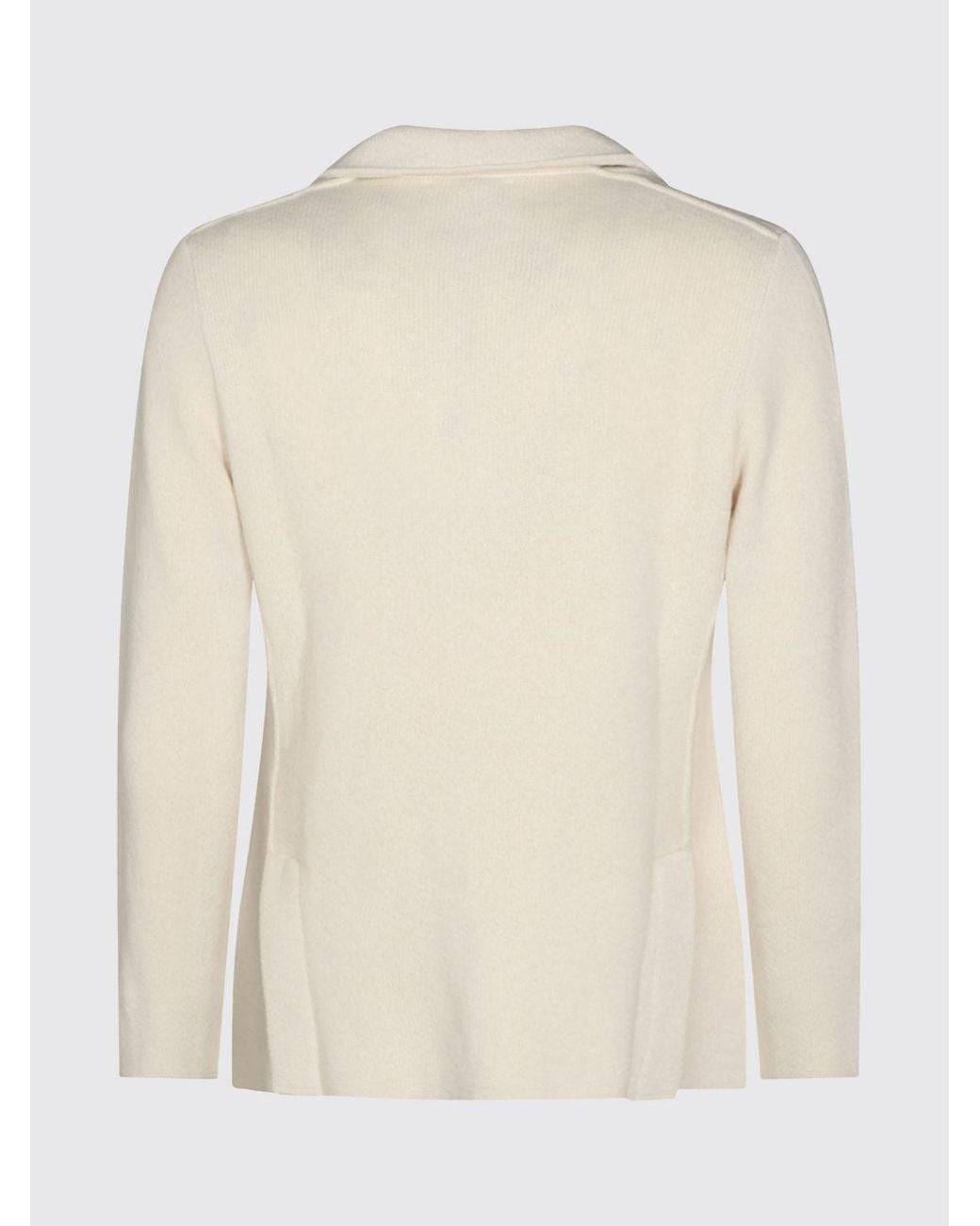 Lardini Natural Single-Breasted Pure Cashmere Blazer With Patch Pockets And Notch Lapels for men