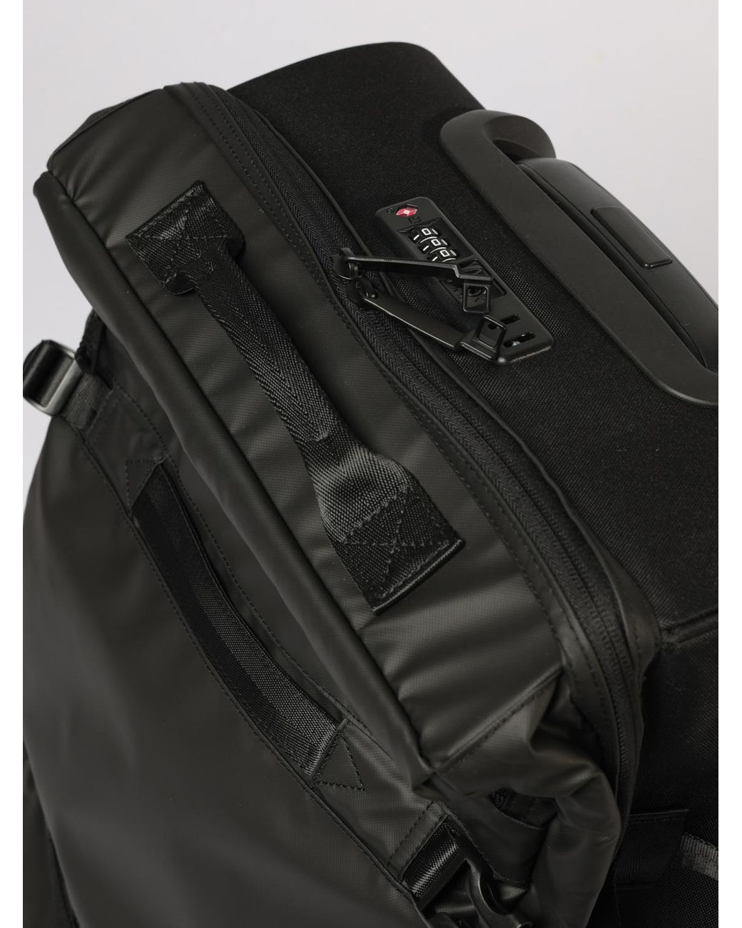 Maleta Trolley De Tejido Engomado EA7 de hombre de color Black