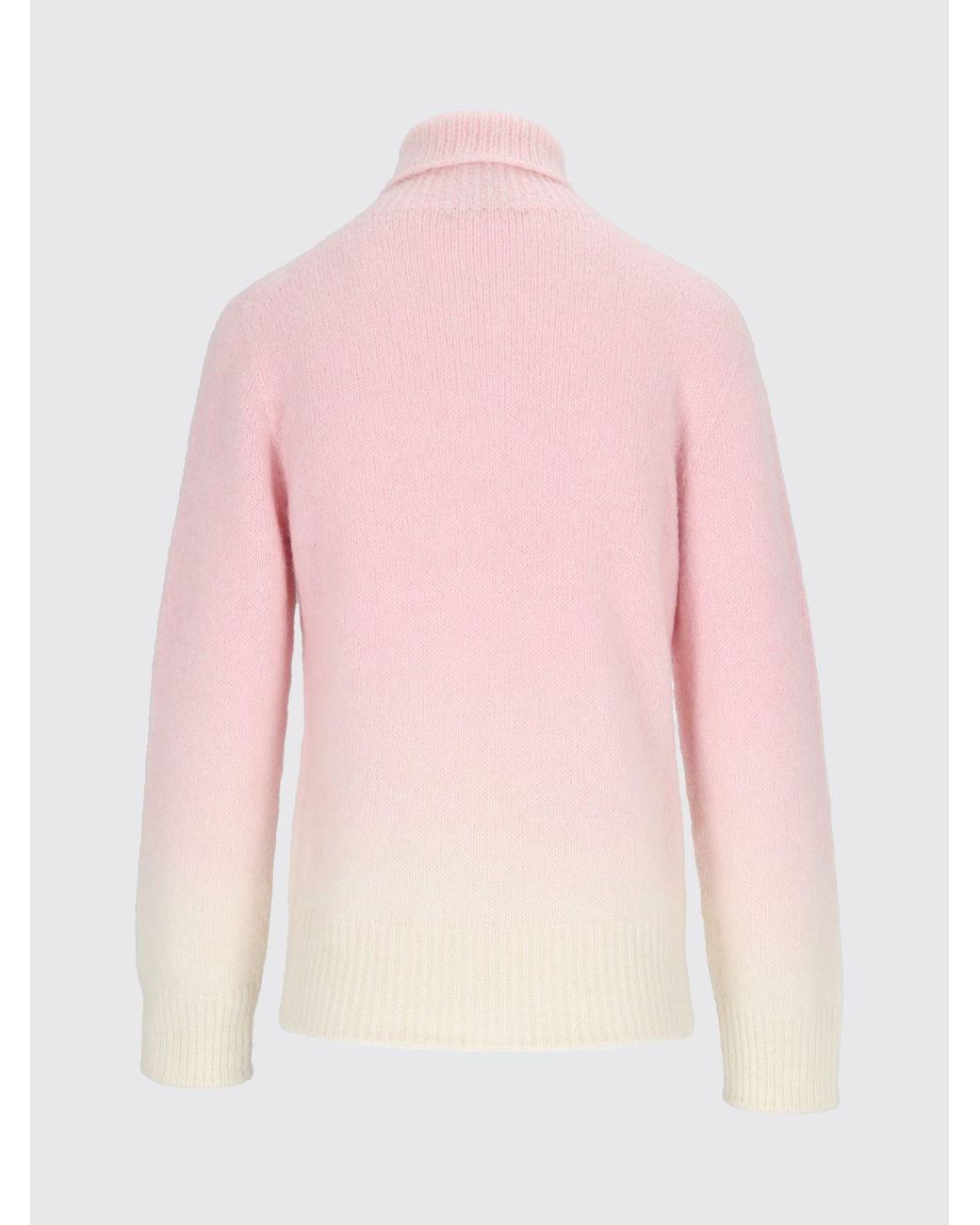 Kangra Pink Abstract Print Turtleneck Jumper