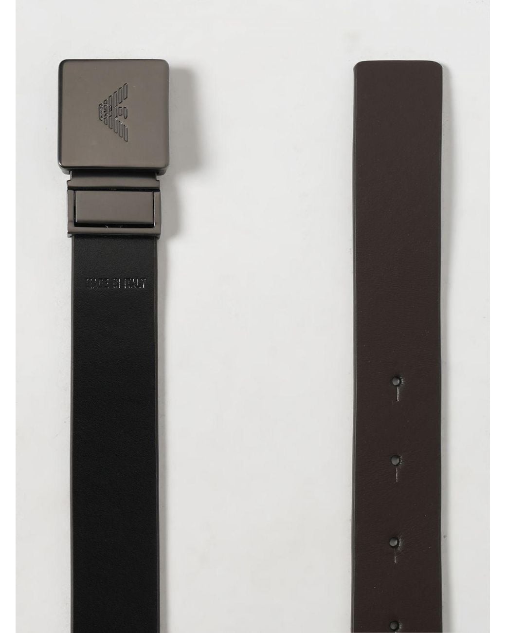 Emporio Armani Gray Belt for men