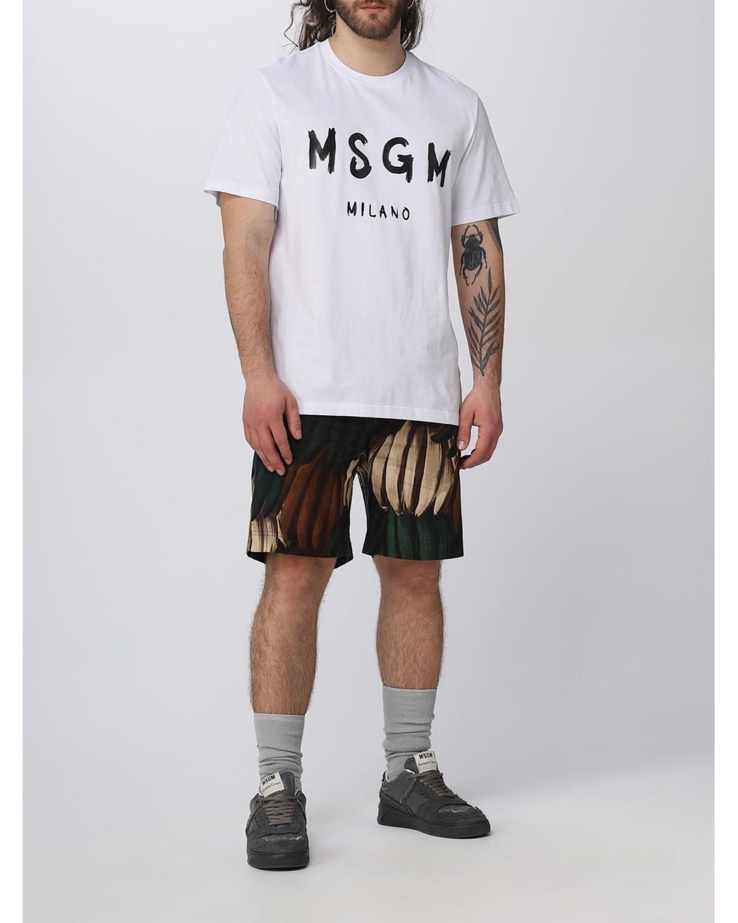 MSGM Black Short for men