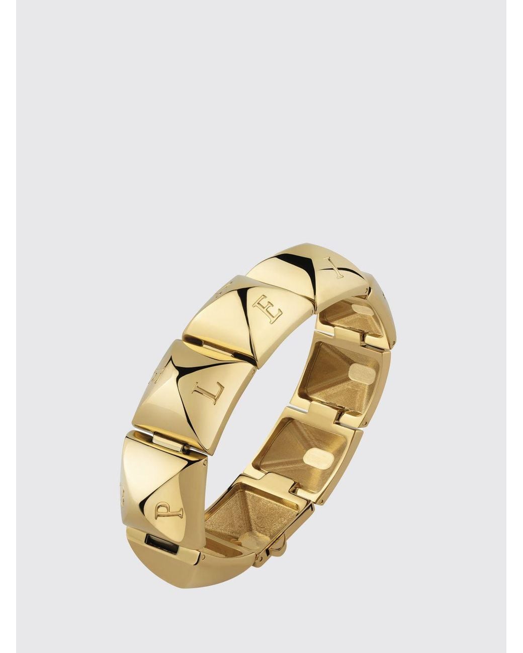 Philipp Plein Metallic Brass Bracelet