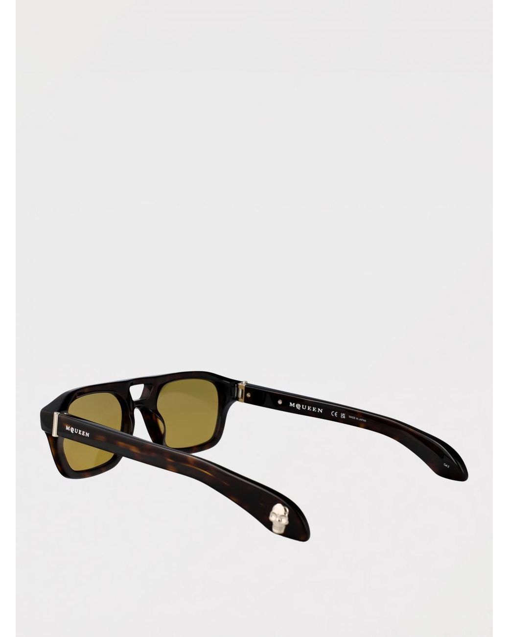 McQueen Brown Am0505S Acetate Sunglasses