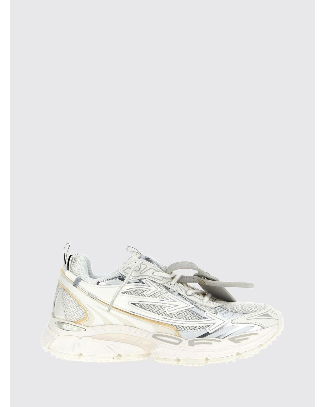 Off-White c/o Virgil Abloh Natural Be Right Back Low-Top Mesh And Rubber Sneakers With Lug Sole for men
