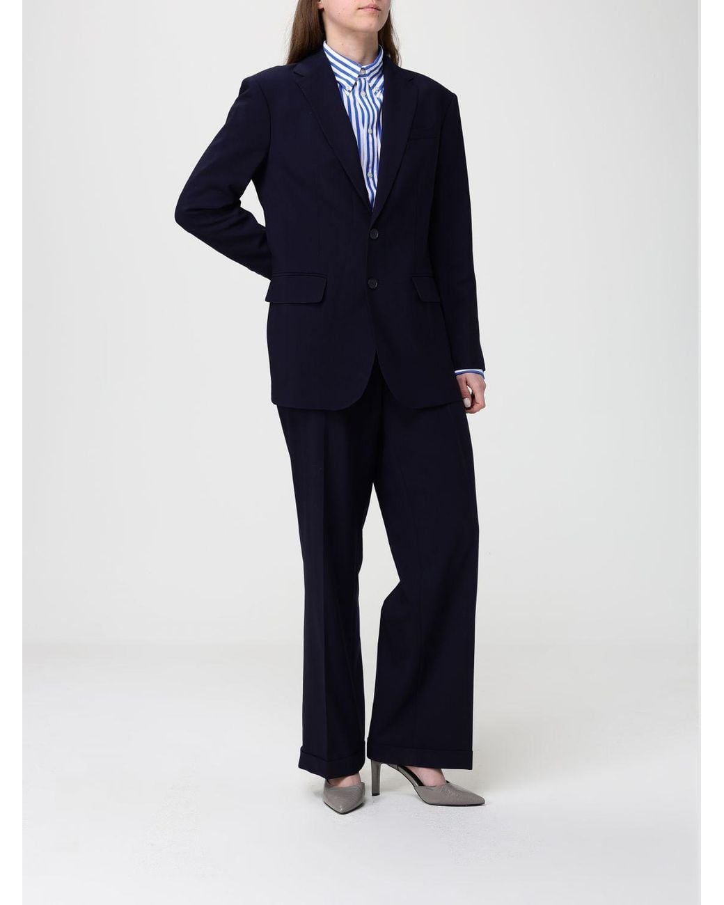 Polo Ralph Lauren Blue Wool Trousers