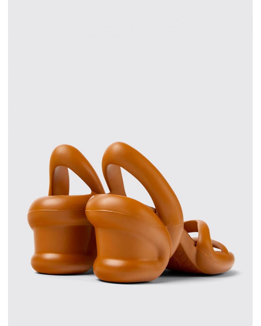 Camper Brown Heeled Sandals