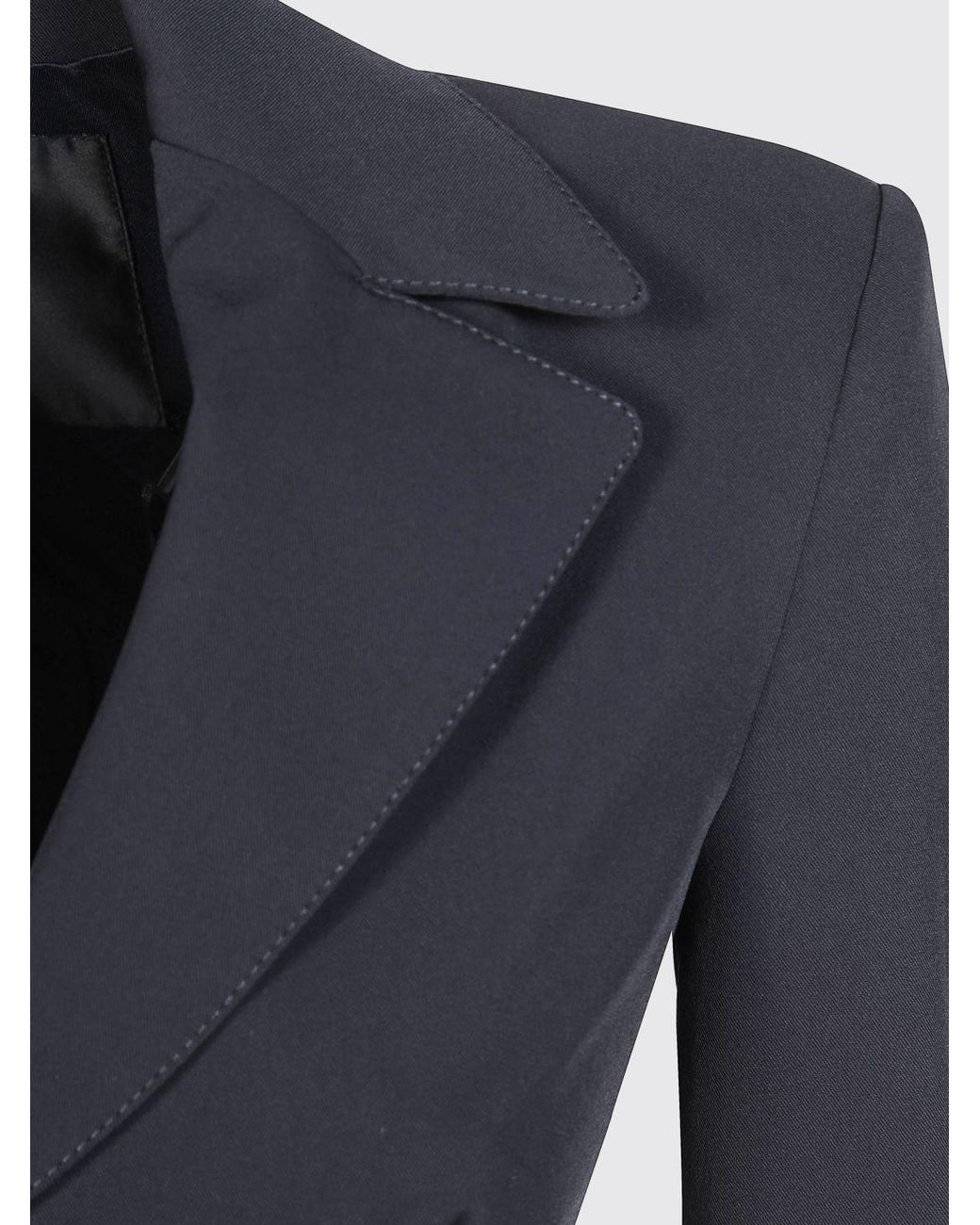 Pinko Blue Cropped Single-Breasted Blazer