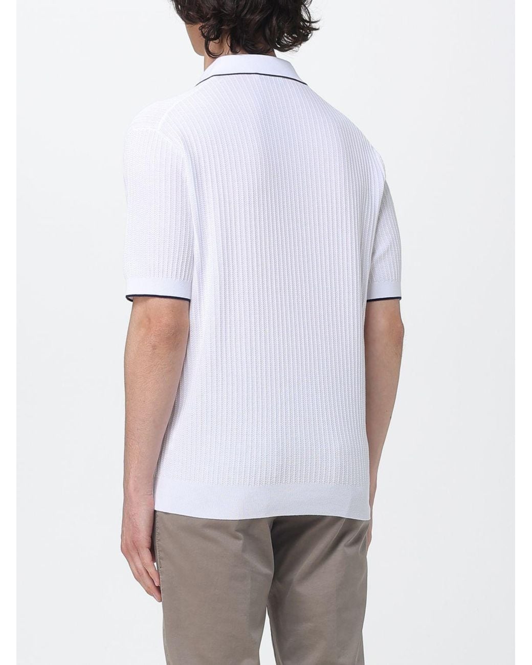Kangra White Polo Shirt for men