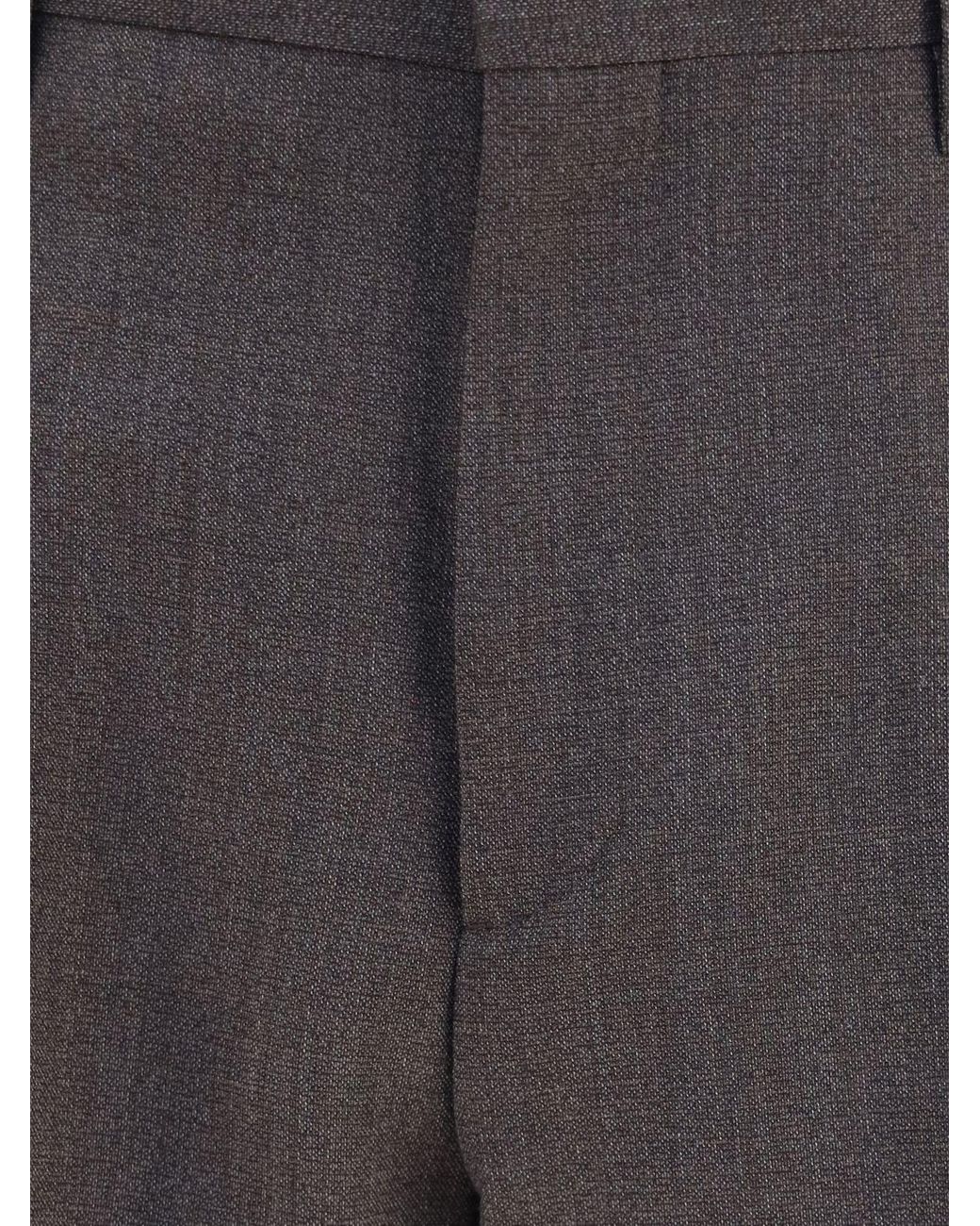 Lardini Gray Slim Fit Tailored Trousers for men
