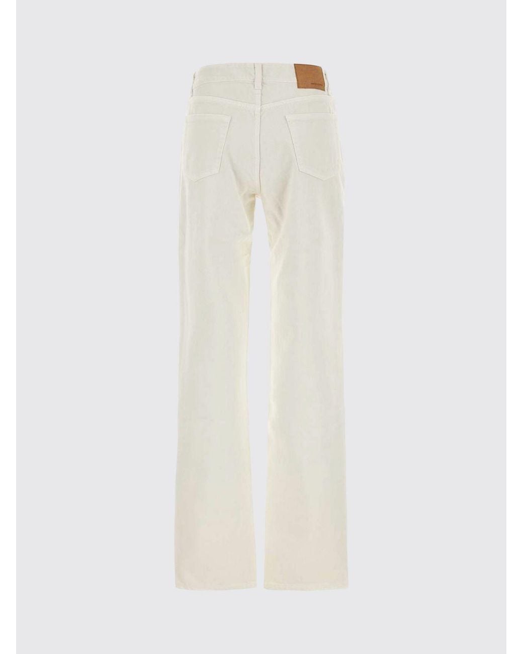 Magda Butrym Natural High-Waisted Straight-Leg Five-Pocket Jeans