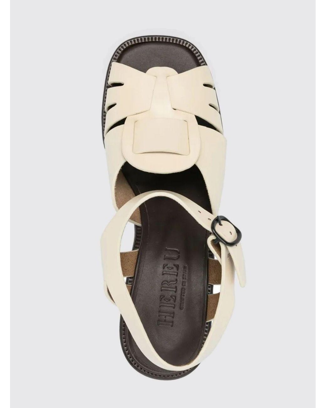 Hereu Natural Ancora Leather Sandals