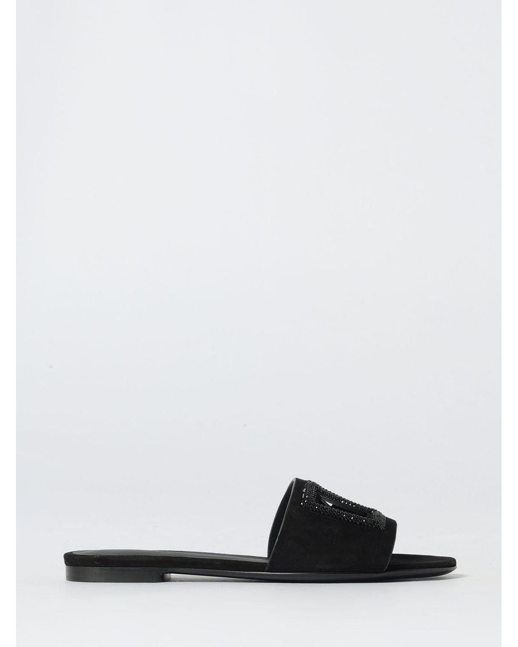 Dolce & Gabbana White Dolce &Amp Gabbana Flat Sandals