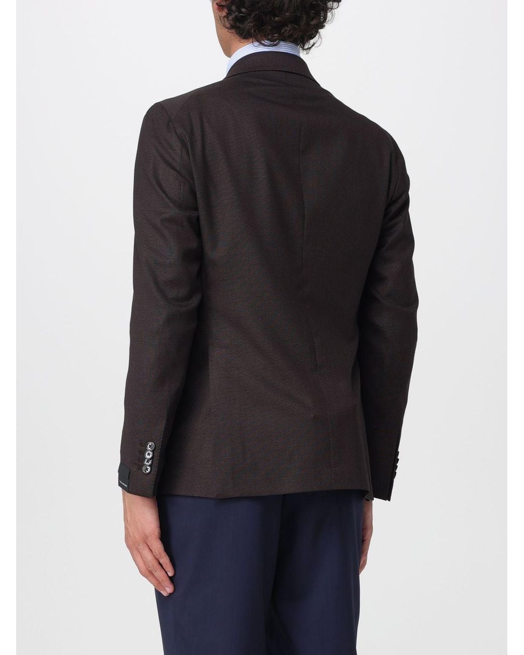 Tagliatore Blue Double Breasted Blazer for men