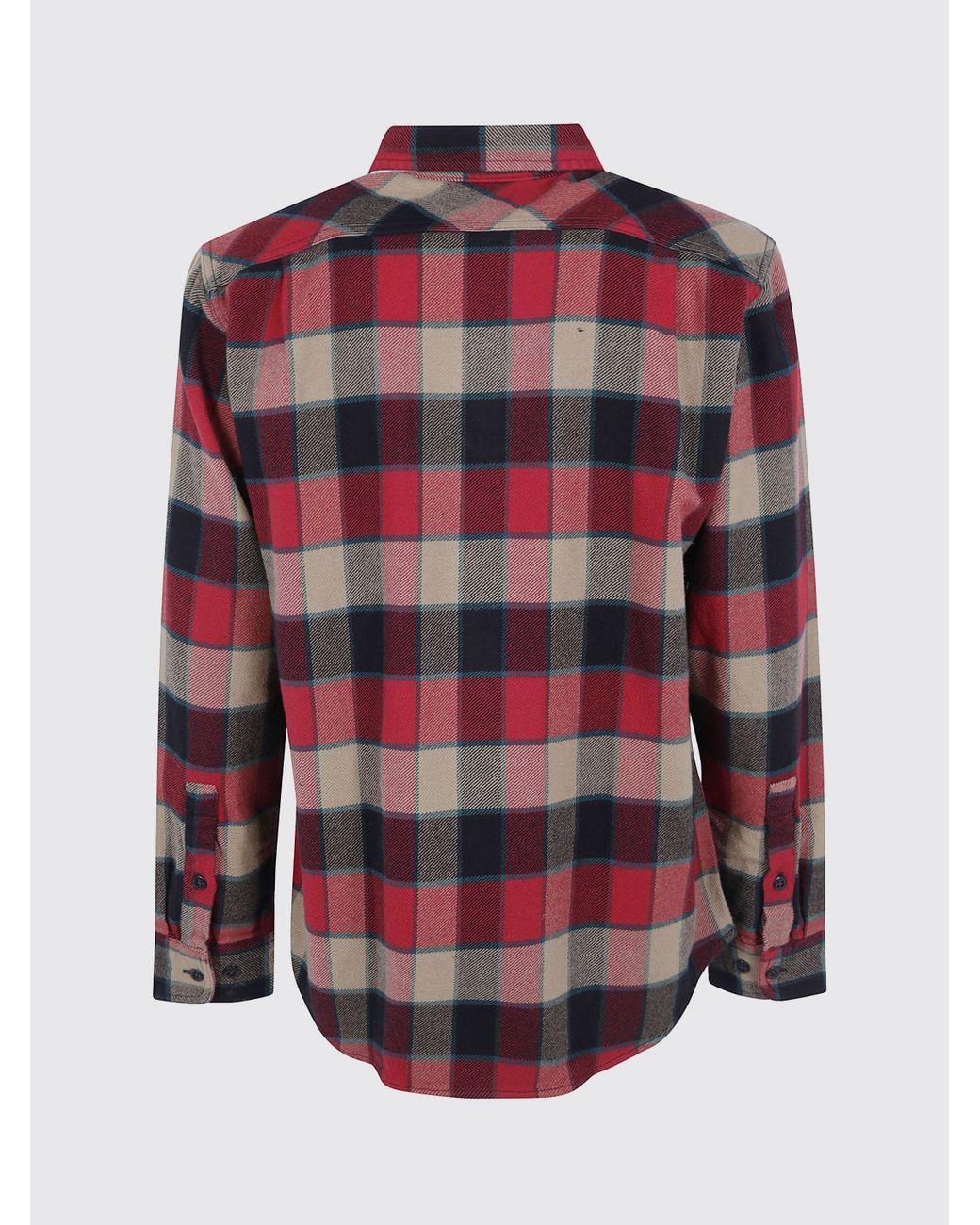 Filson Red Long-Sleeve Check Shirt for men