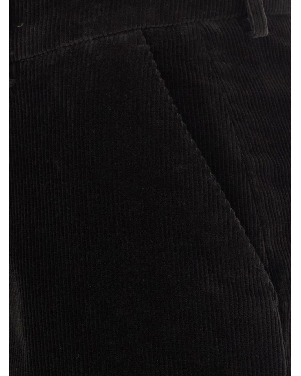 PT Torino Black Flared Chino Trousers