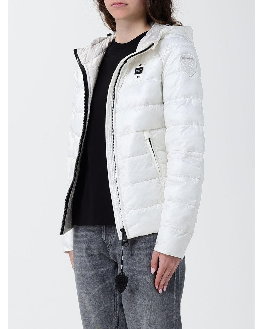 Doudoune En Nylon Blauer en coloris White
