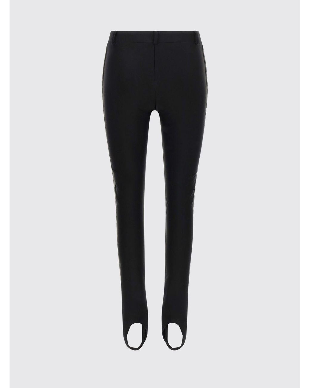 Moschino Couture Blue Skinny-Fit Stretch Technical Fabric Leggings With Side Bands