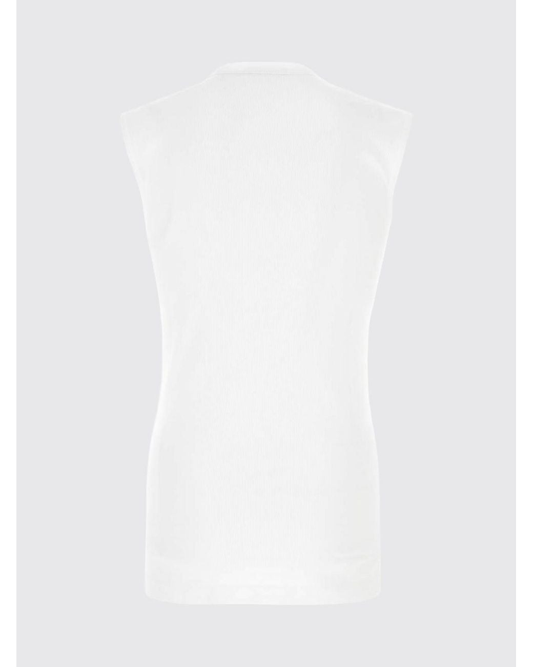 Dolce & Gabbana White Dolce &Amp Gabbana Cotton Tank Top With Logo for men