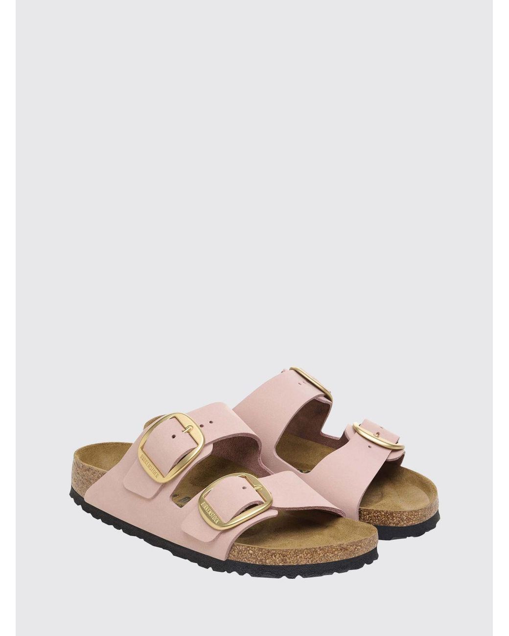 Birkenstock Pink Arizona Big Buckle Leather Sandal