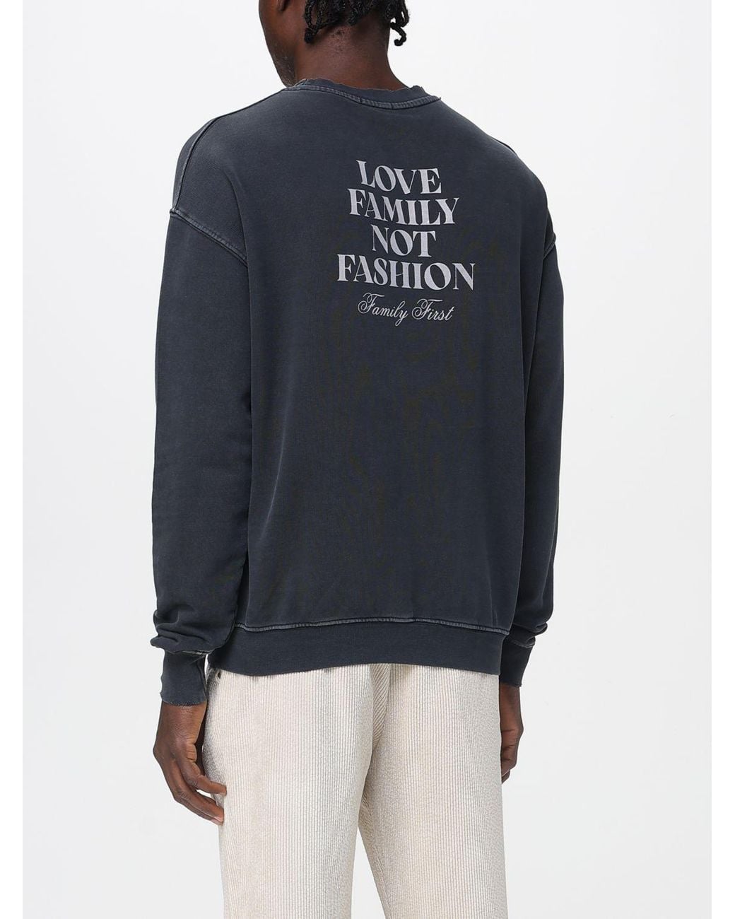 FAMILY FIRST Blue Sweatshirt for men