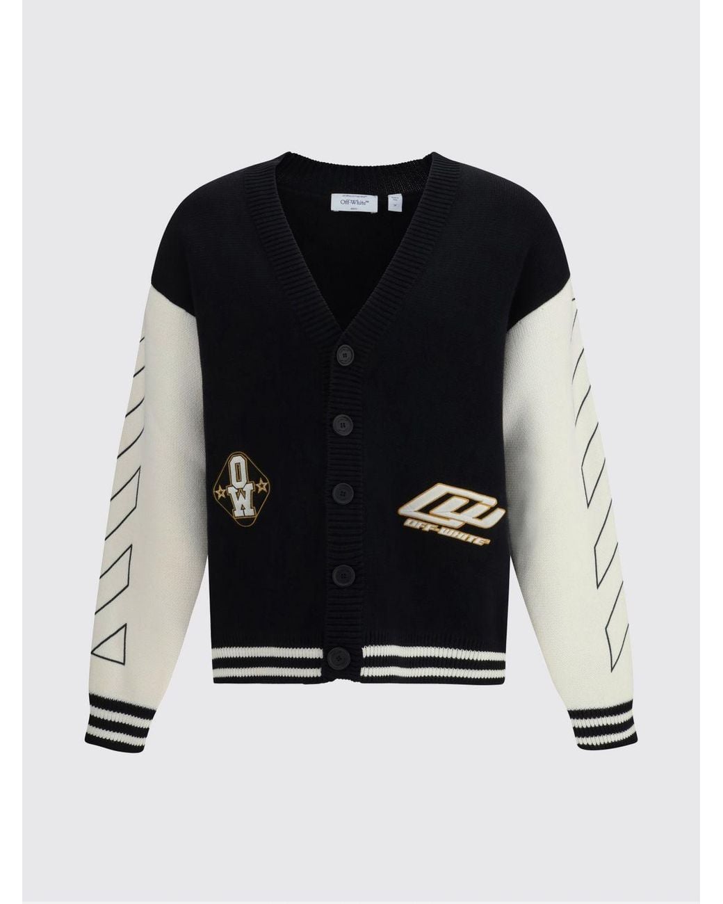 Off-White c/o Virgil Abloh Blue Cotton Cardigan for men