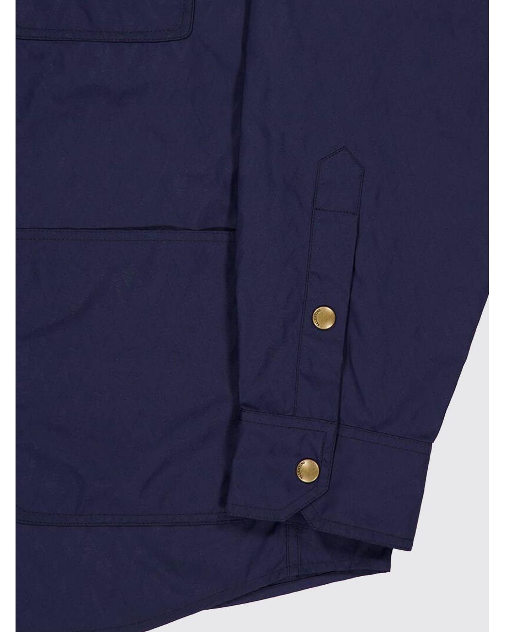 Valentino Blue Nylon Shirt Jacket With Patch Pockets And Vlogo Signature for men