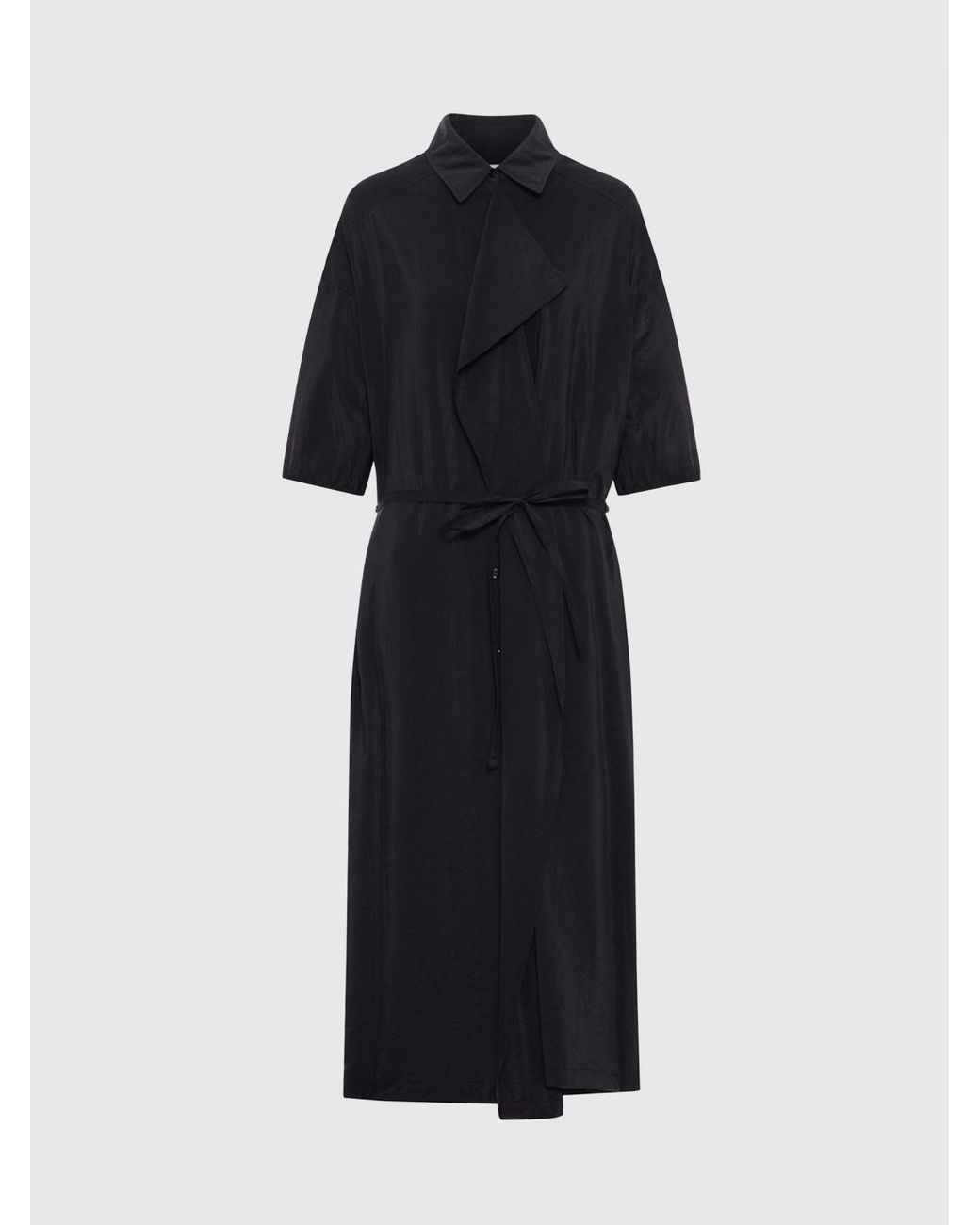 Lemaire Black Silk Chemisier Dress