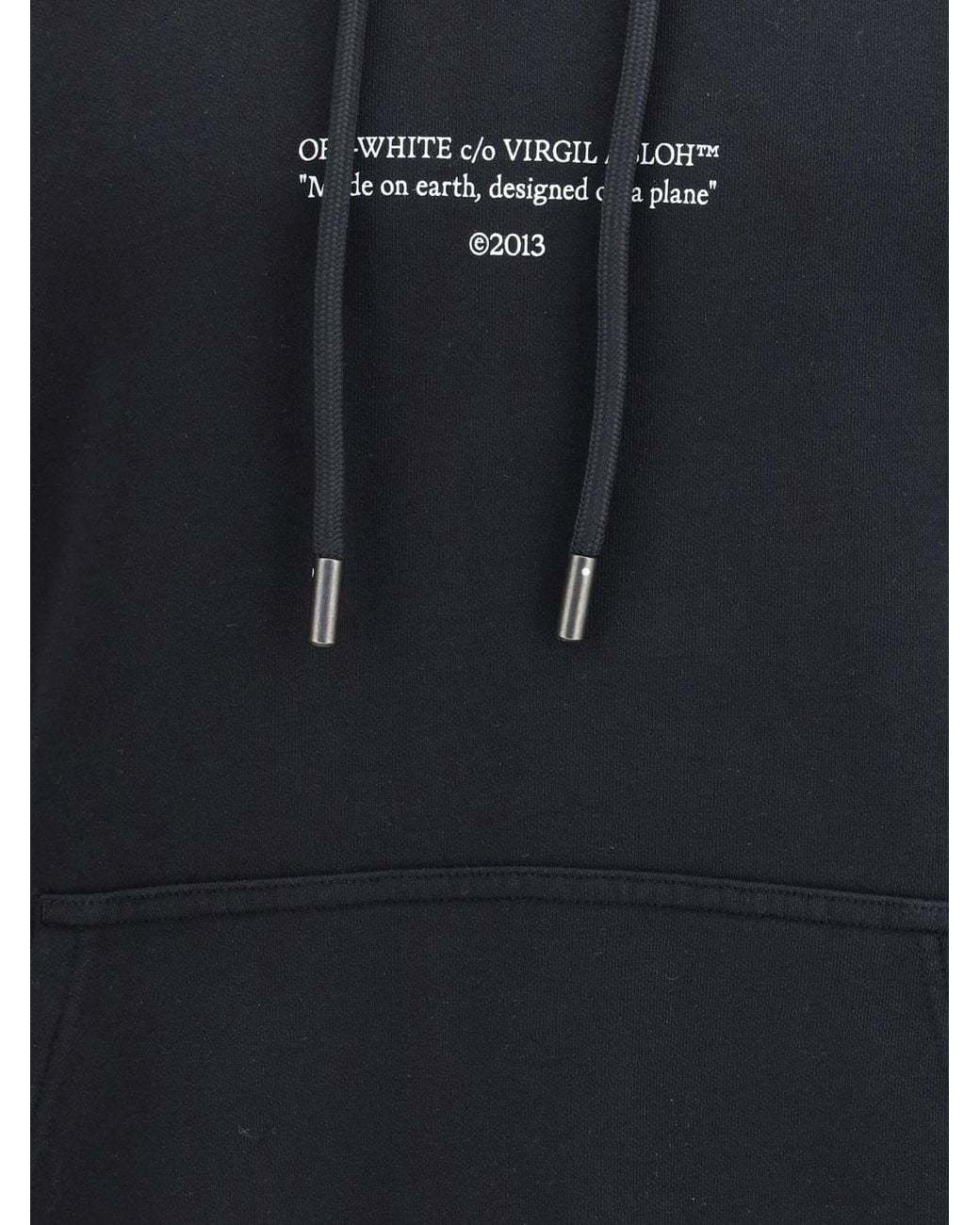 Off-White c/o Virgil Abloh Blue Cotton Sweatshirt for men