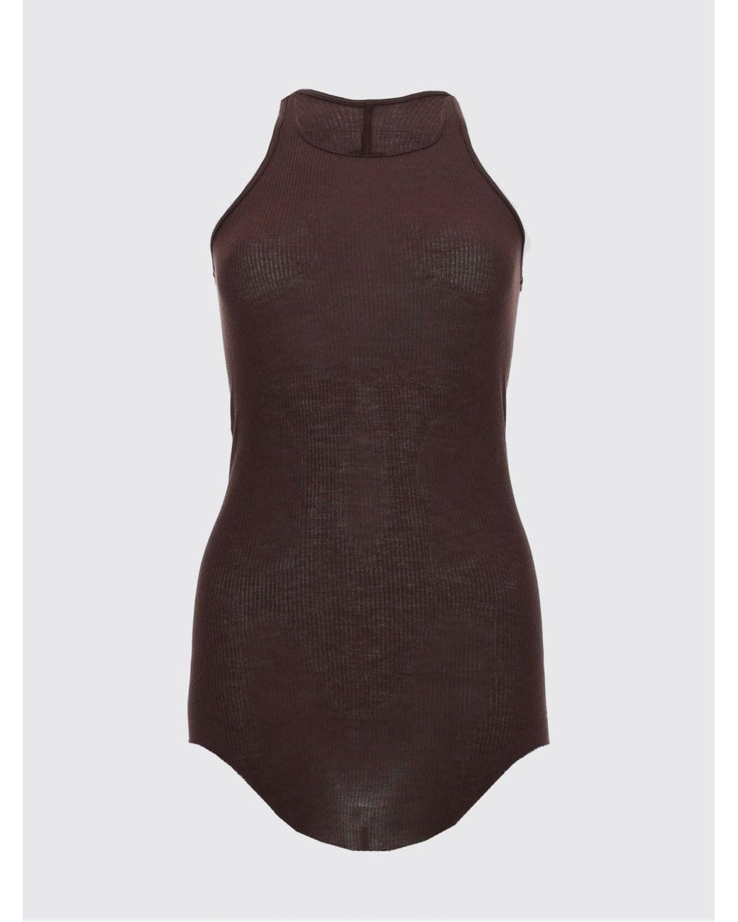 Rick Owens Purple Cotton Basic Top