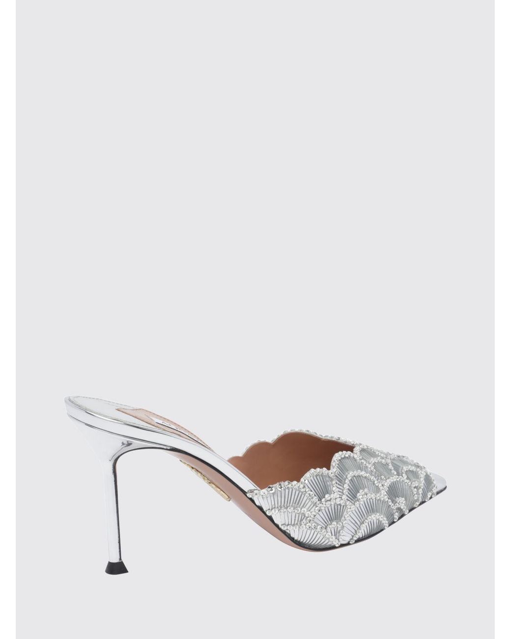 Aquazzura White Heeled Sandal