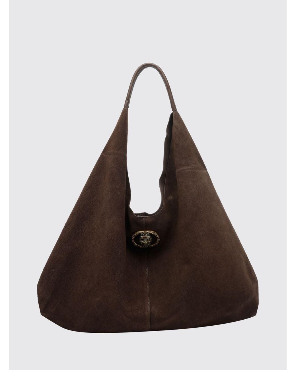 Kurt Geiger Brown Chelsea Suede Calfskin Hobo Bag
