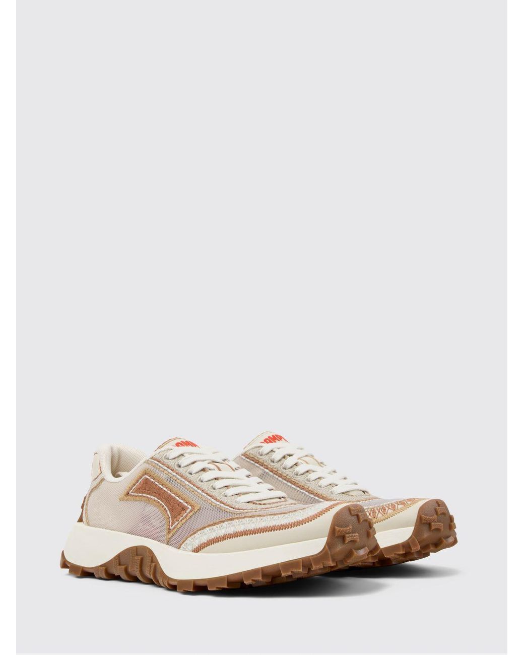 Camper Natural Twins Recycled Polyester Sneakers With Contrast Stitching