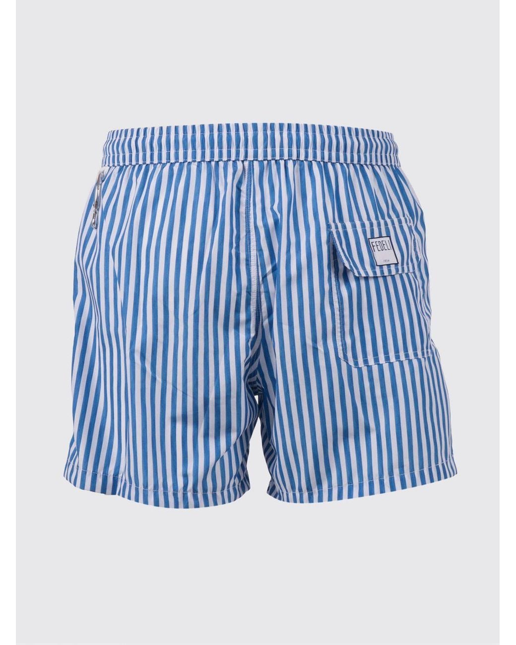 Fedeli Blue Swimsuit for men
