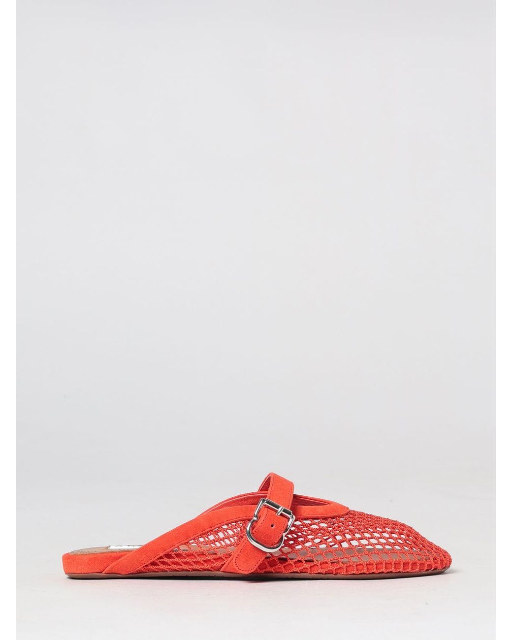Alaïa Red Alai�A Low-Heeled Mules