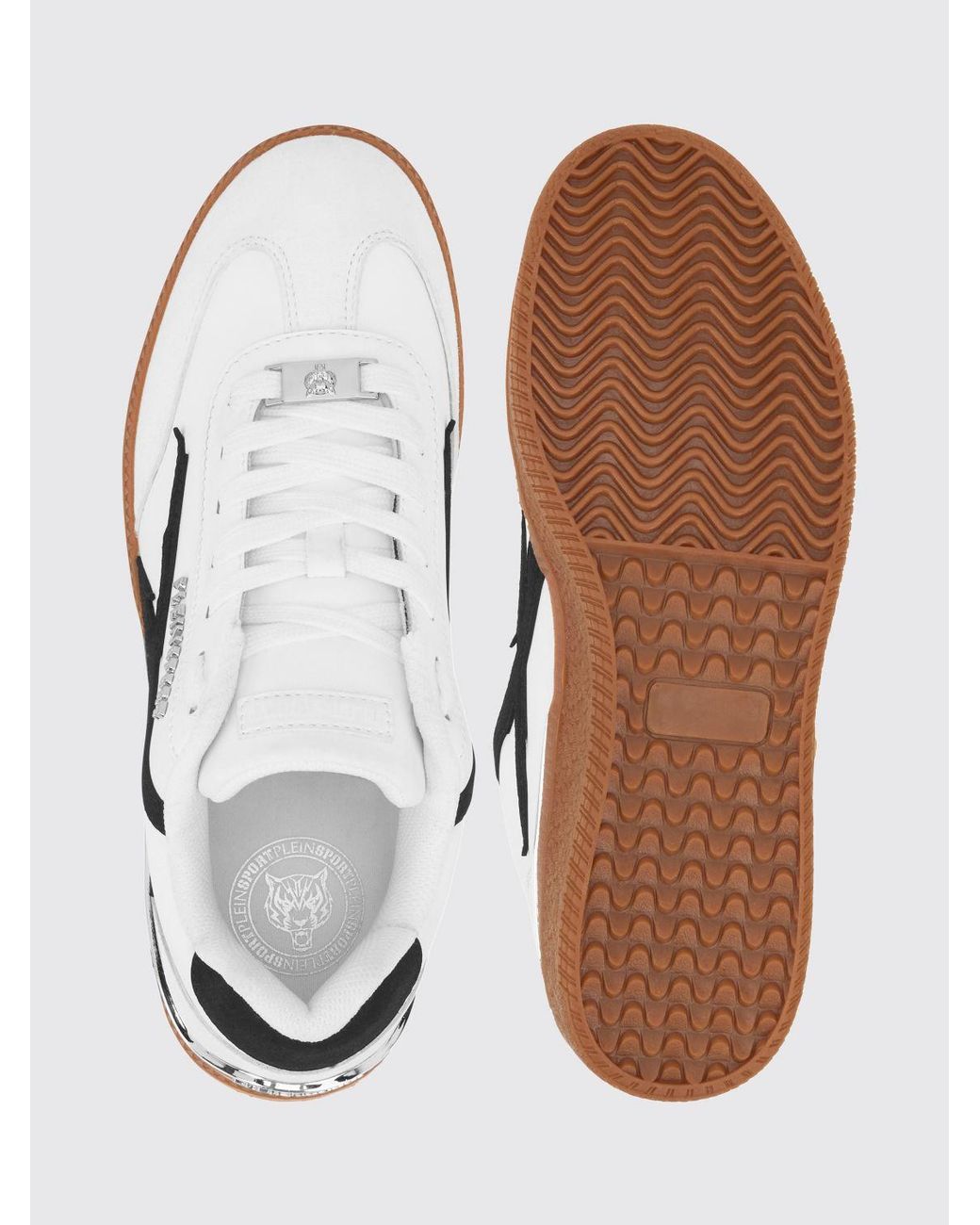Philipp Plein White Raptor-X Leather Sneakers for men